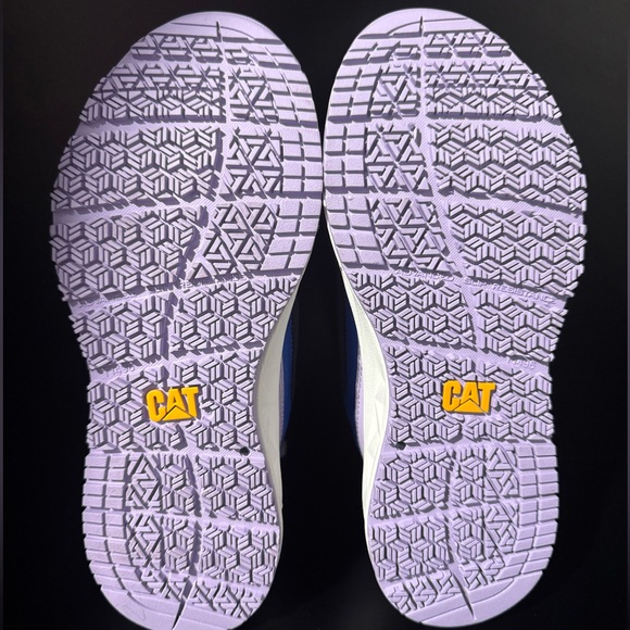 NWT Cat Streamline Women’s 6.5 Composite Toe Safety Shoe in Total Eclipse/Lilac - Picture 10 of 13